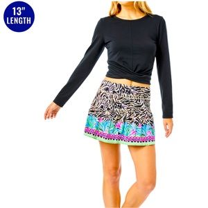 Lilly Pulitzer Luxletic Gardenia Skort in Can You Zee Me Engineered